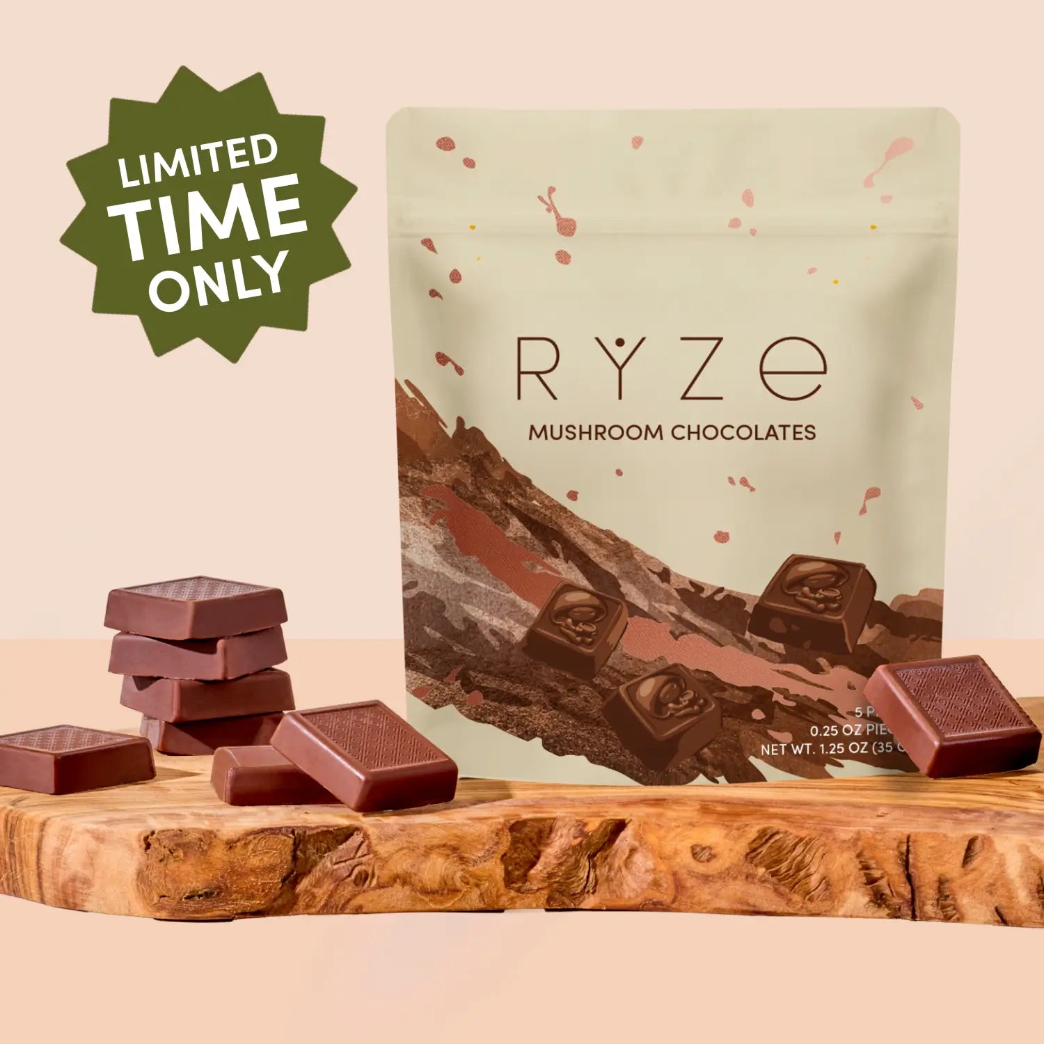 Mushroom Chocolates Rye (15 pieces) Z9
