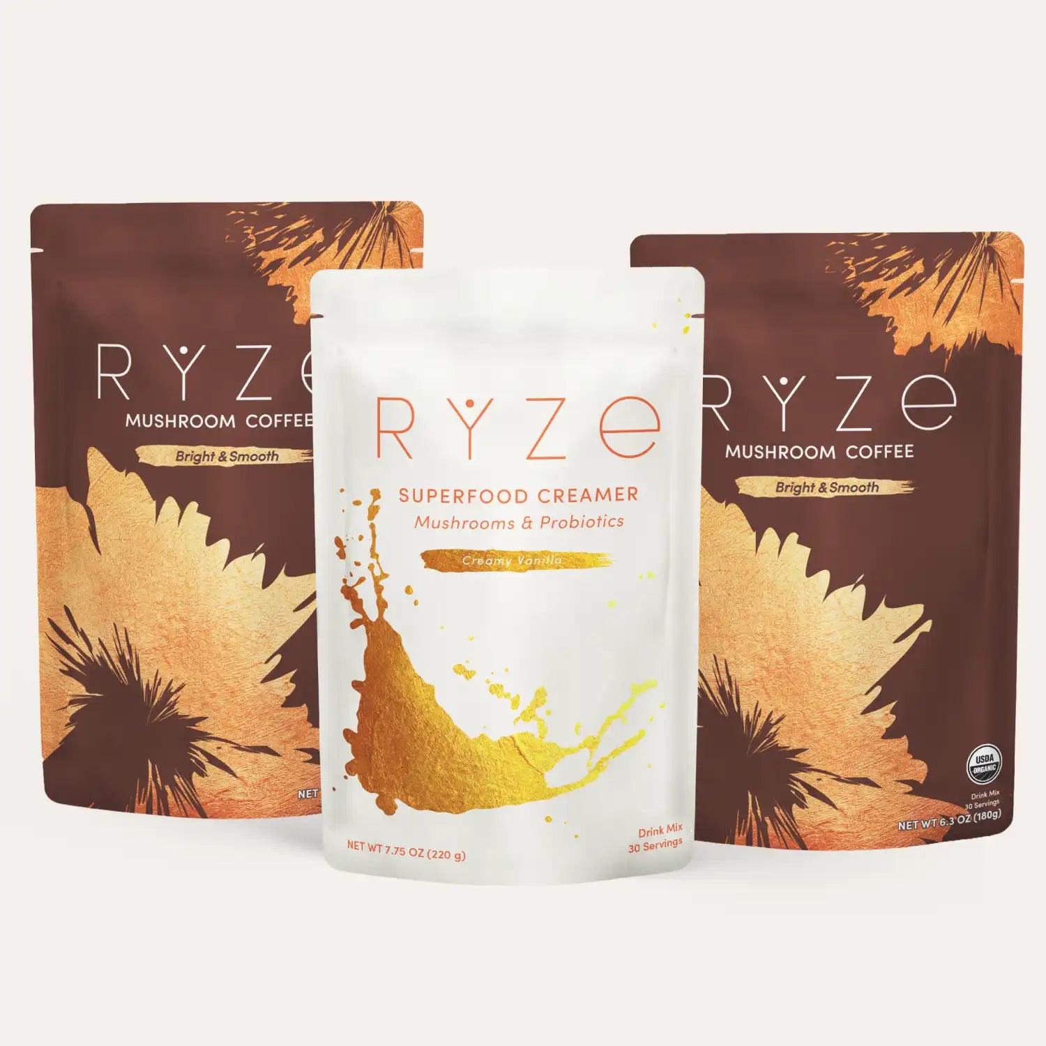 RYZE Starter Gift Set (2 Coffees + 1 Creamer) T3