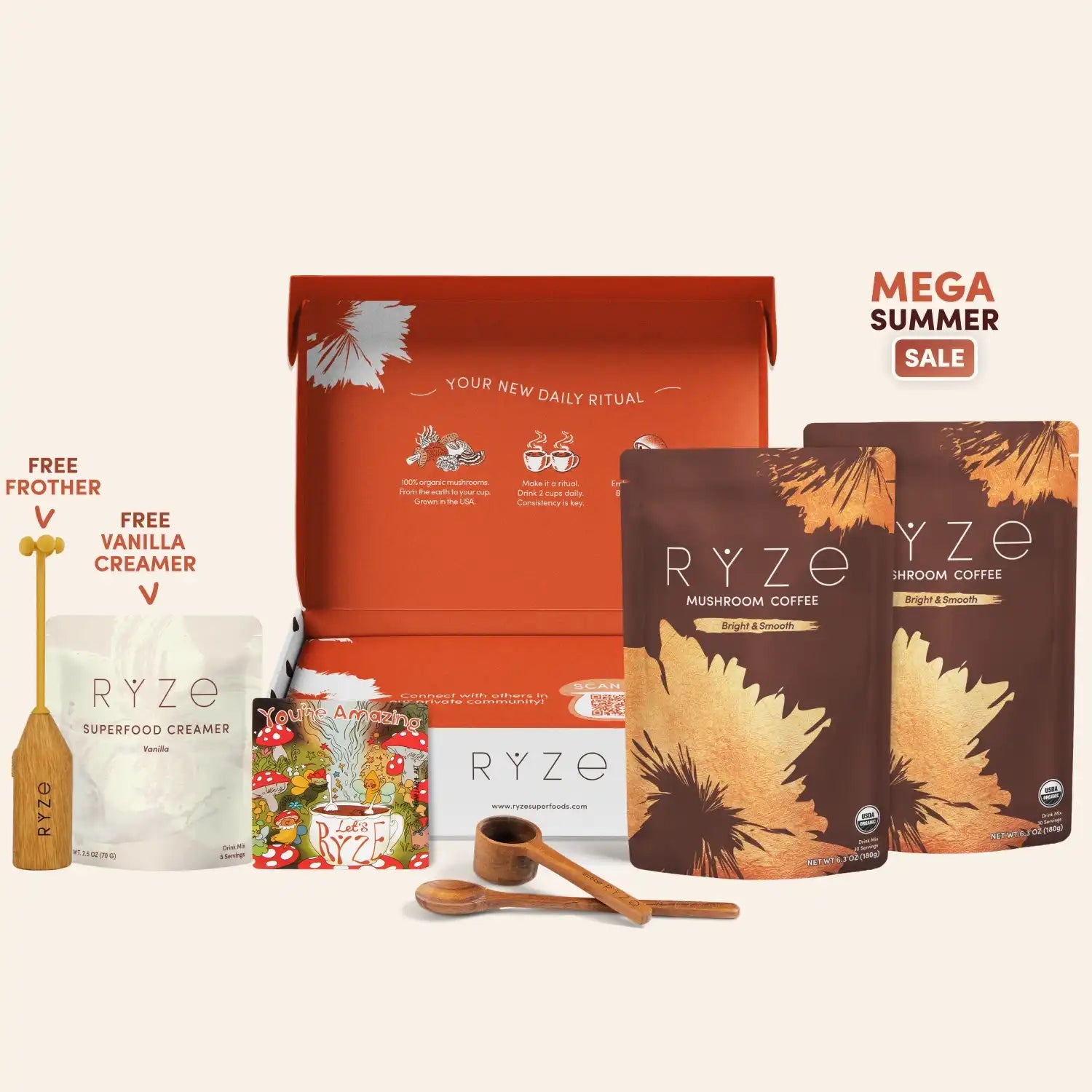 Mushroom Coffee Starter Kit (60 servings) M6