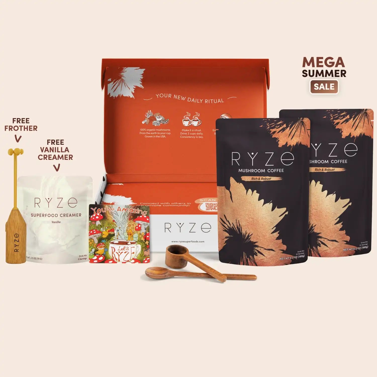 Mushroom Coffee Dark Roast Starter Kit (60 servings) C1