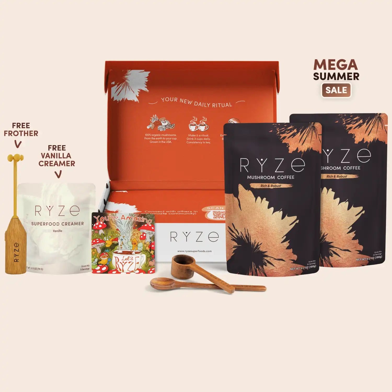 Mushroom Coffee Dark Roast Starter Kit (Upgrade) J5