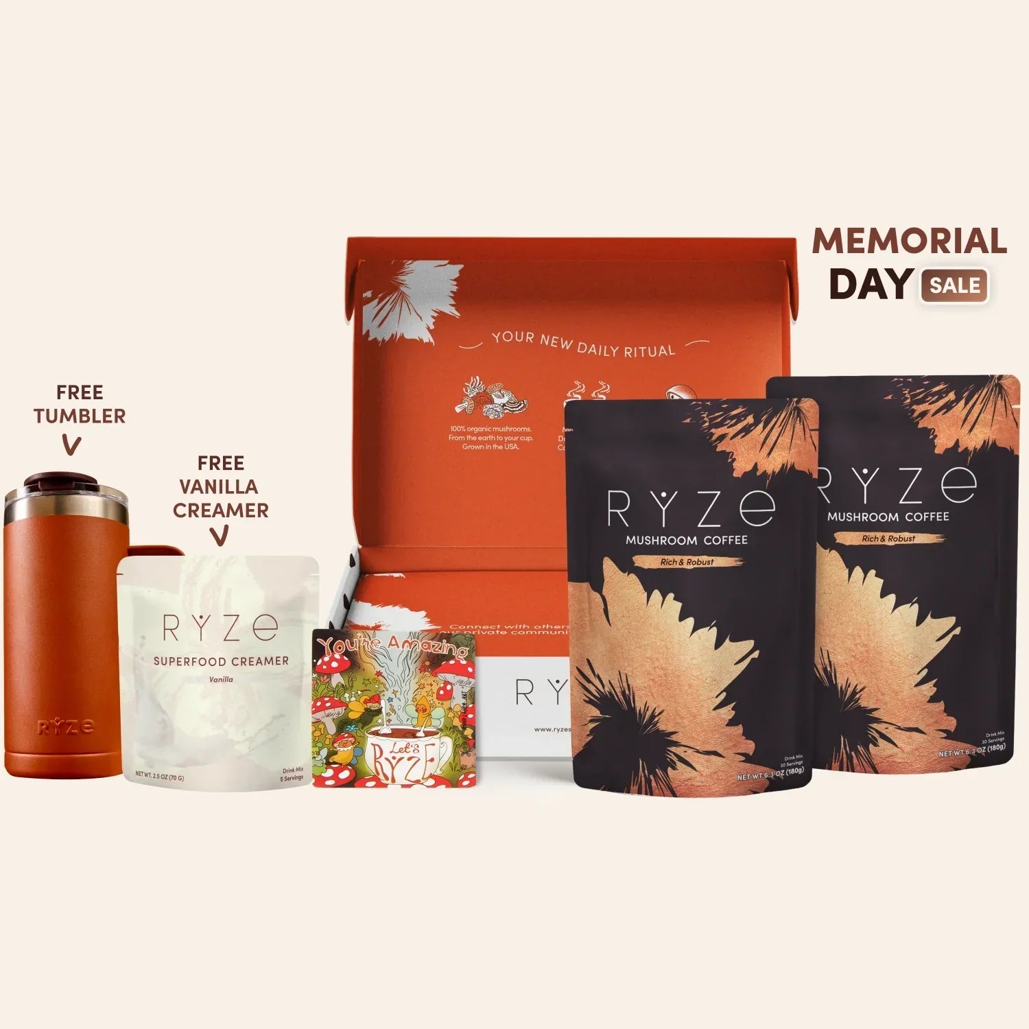 Mushroom Coffee Dark Roast Starter Kit 60 Serving E3