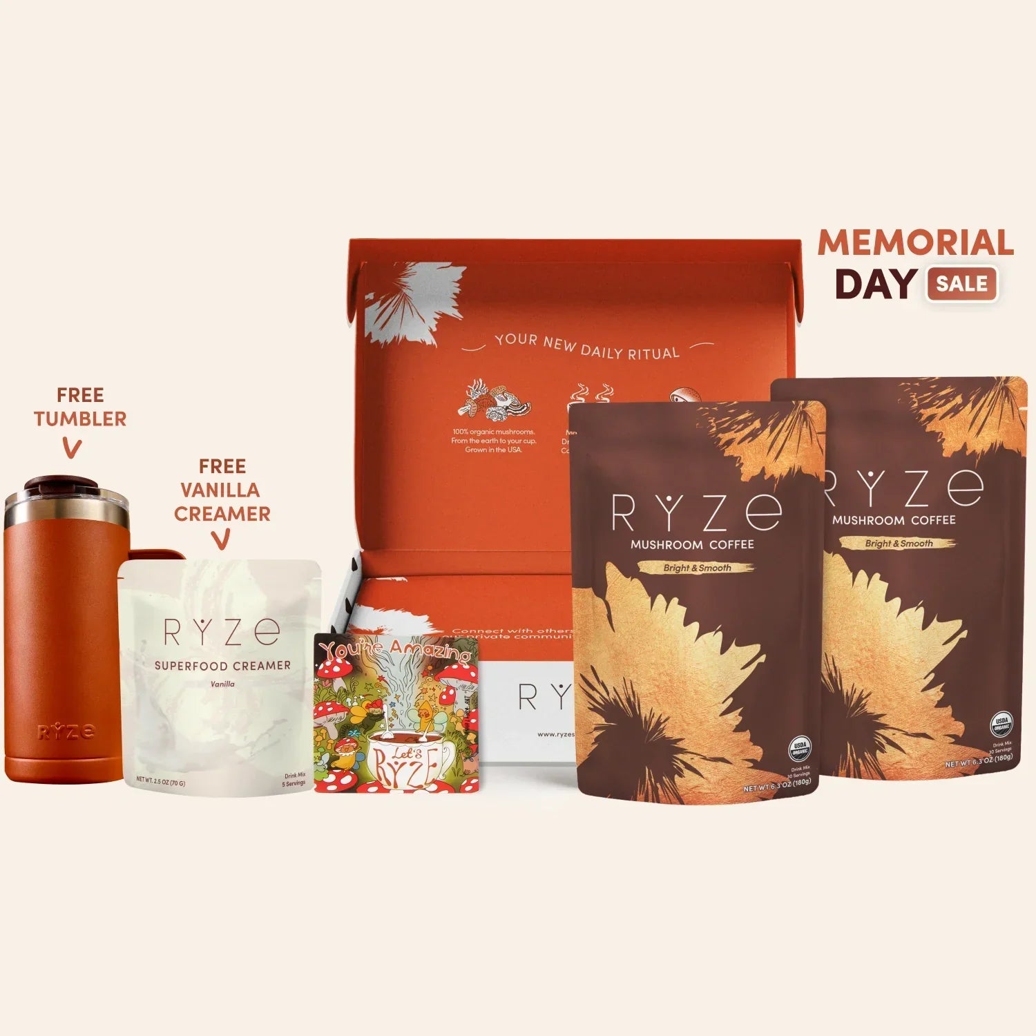 Mushroom Coffee Starter Kit 60 Serving E6